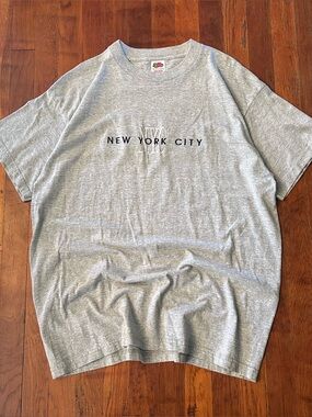Vintage ‘90s New York City NYC Destination Tourist Souvenir Gray T-shirt XL
